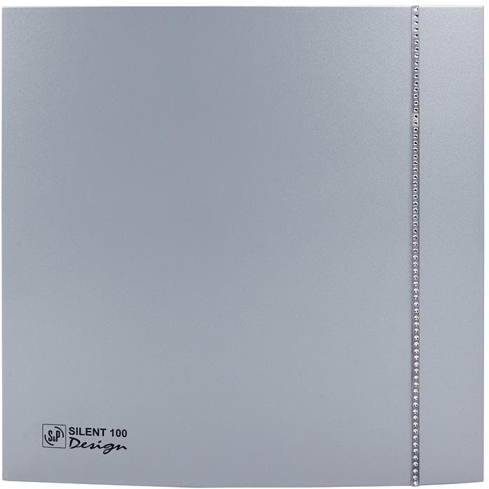 Soler&Palau SILENT 100 CZ Design Swarowski Silver koupelnový, stříbrný