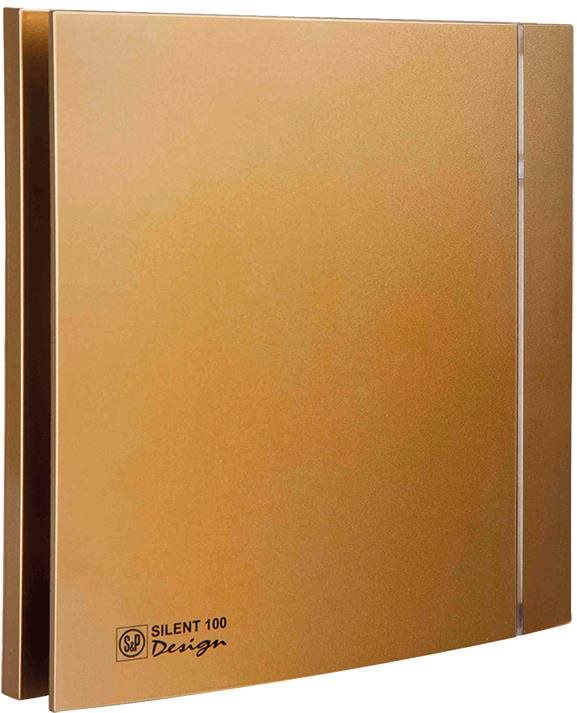 Soler&Palau SILENT 100 CZ Design Gold 4C koupelnový, zlatý