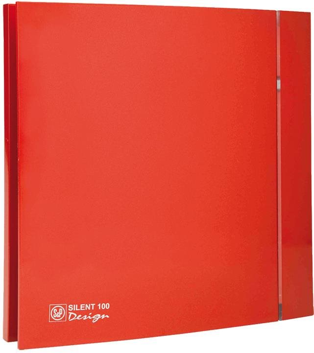 Soler&Palau SILENT 100 CRZ Design Red 4C koupelnový, červený