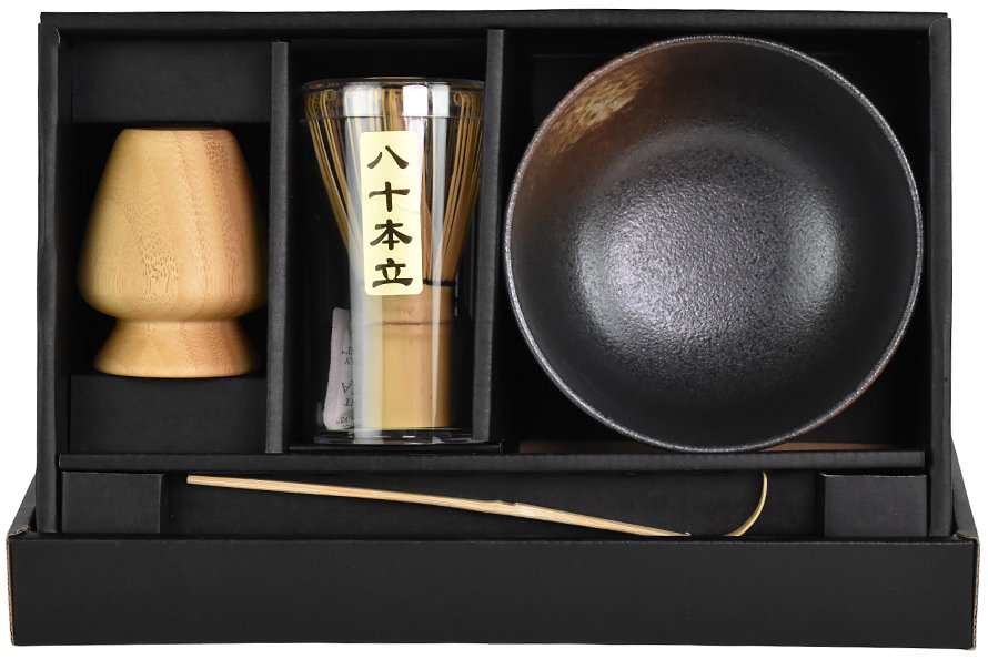 Edo Japonská souprava Matcha set Kurobizen