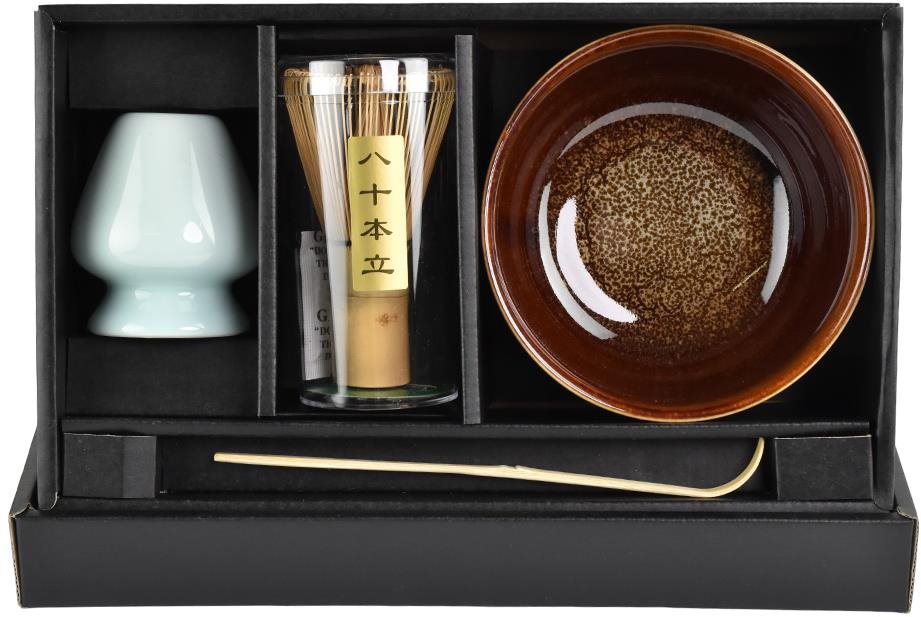 Edo Matcha set Uzu Japonská souprava hnědá