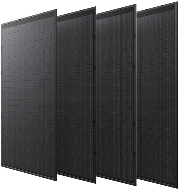 EcoFlow sada čtyř 250W rigidních solárních panelů