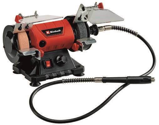EINHELL Dvoukotoučová bruska s přídavnou přímou bruskou elektrická TC-XG 75 Kit, 4412559