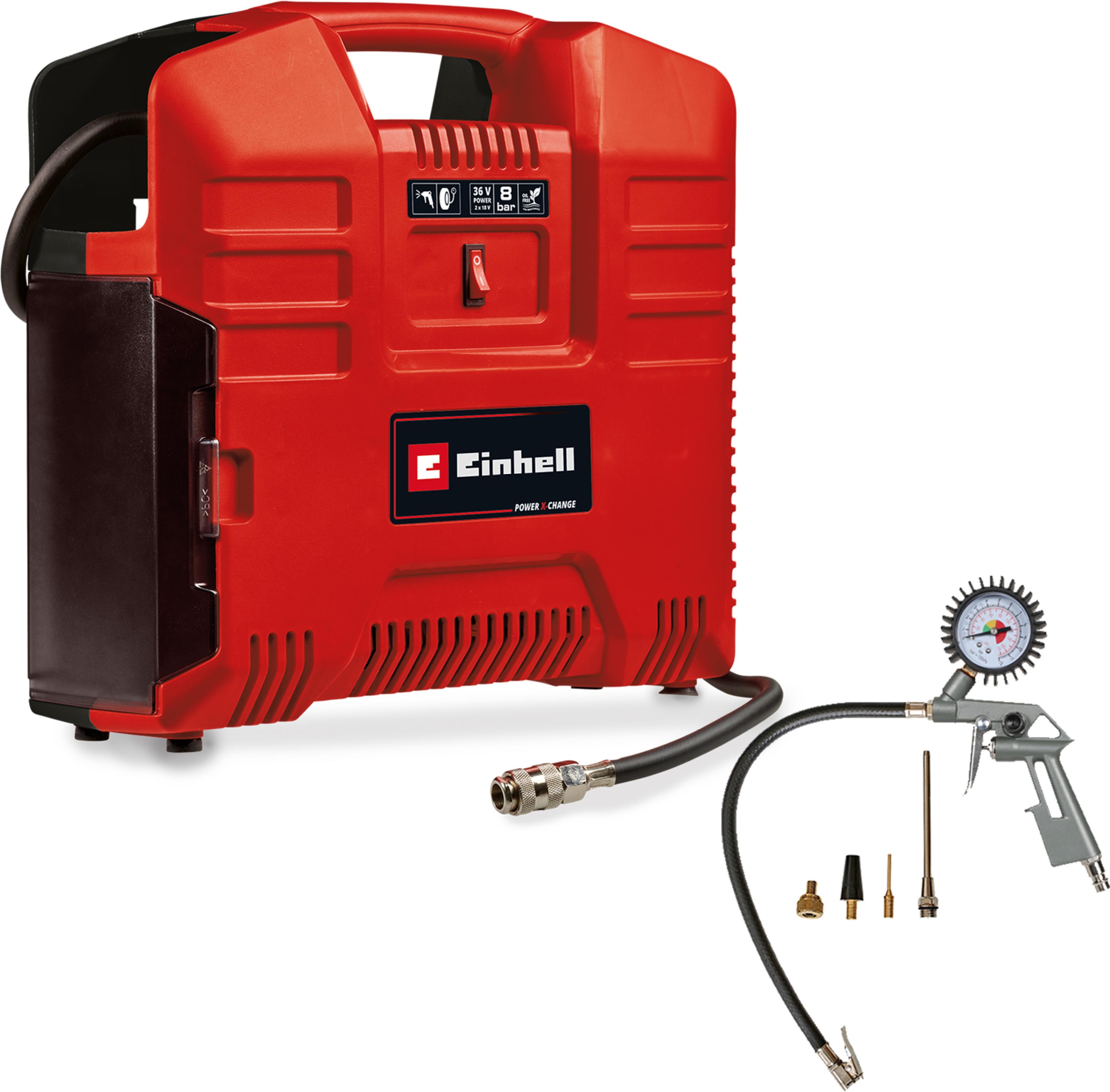 EINHELL Kompresor AKU s příslušentsvím TE-AC 36/8 Li OF Set-Solo, 4020440 (bez AKU)