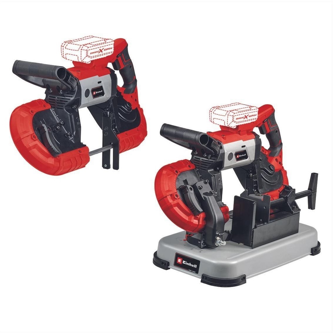 EINHELL Pásová pila AKU TE-MB 18/127 U Li-Solo, 4504215 (bez AKU)