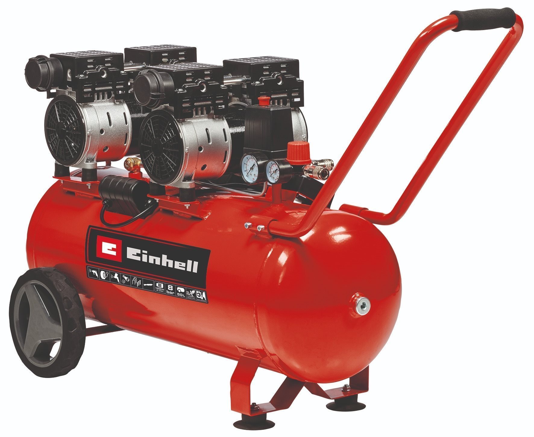 EINHELL Kompresor se vzdušníkem 50l, bezolejový tichý TE-AC 50, 4020620