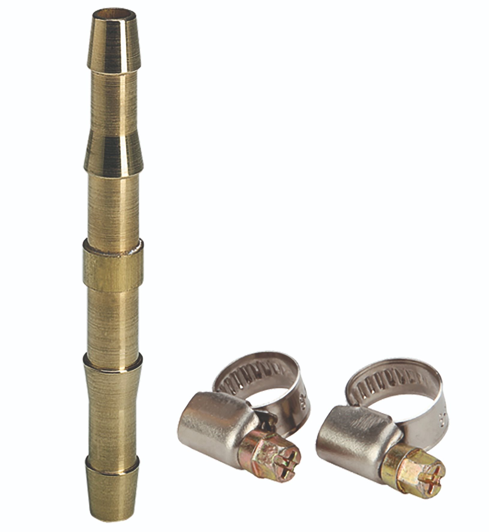 EINHELL Dvojitá hadicová spojka s průměrem 6mm a 2ks svorek, 4139310