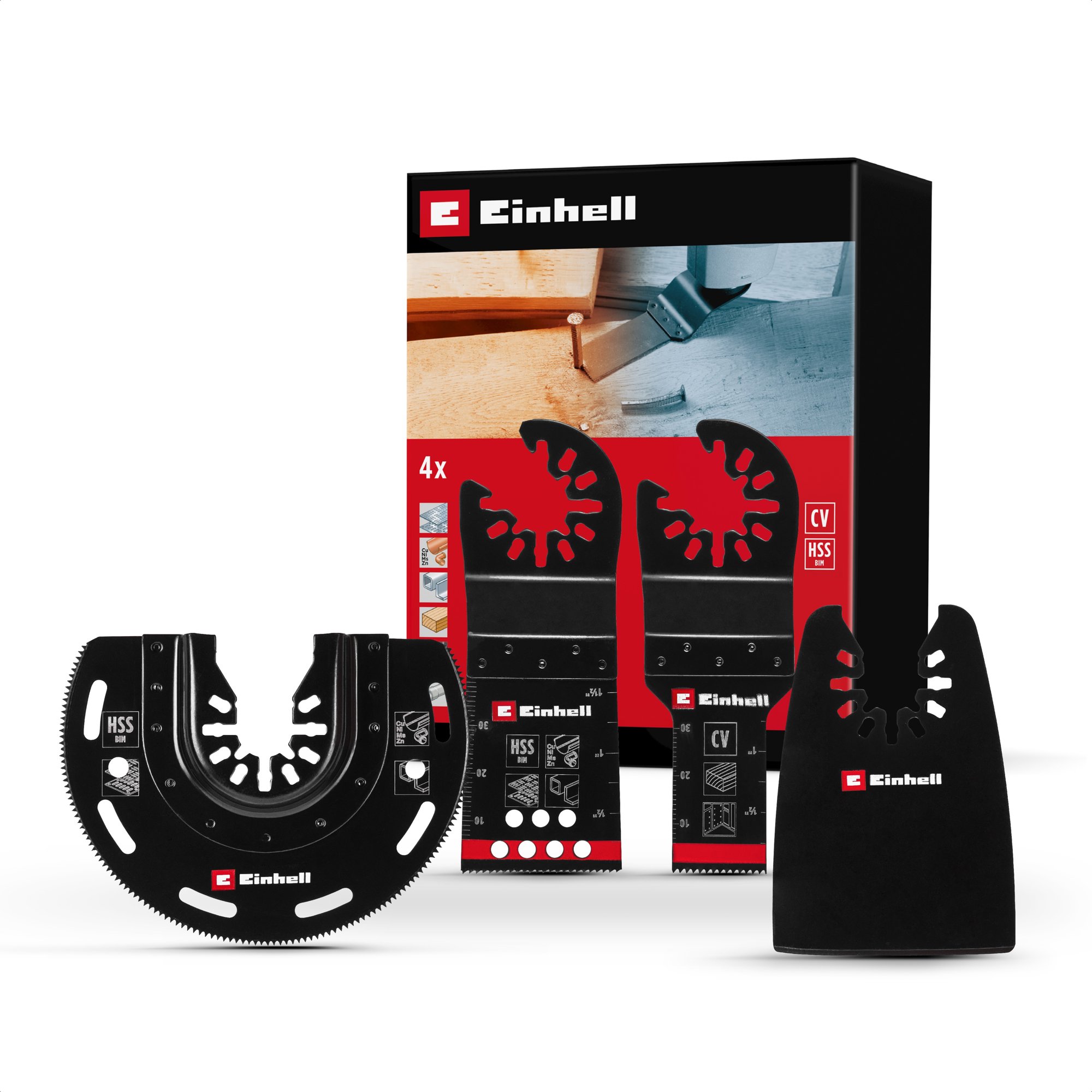 EINHELL Sada příslušenství k multifunkčnímu nářadí 4ks, 49708104