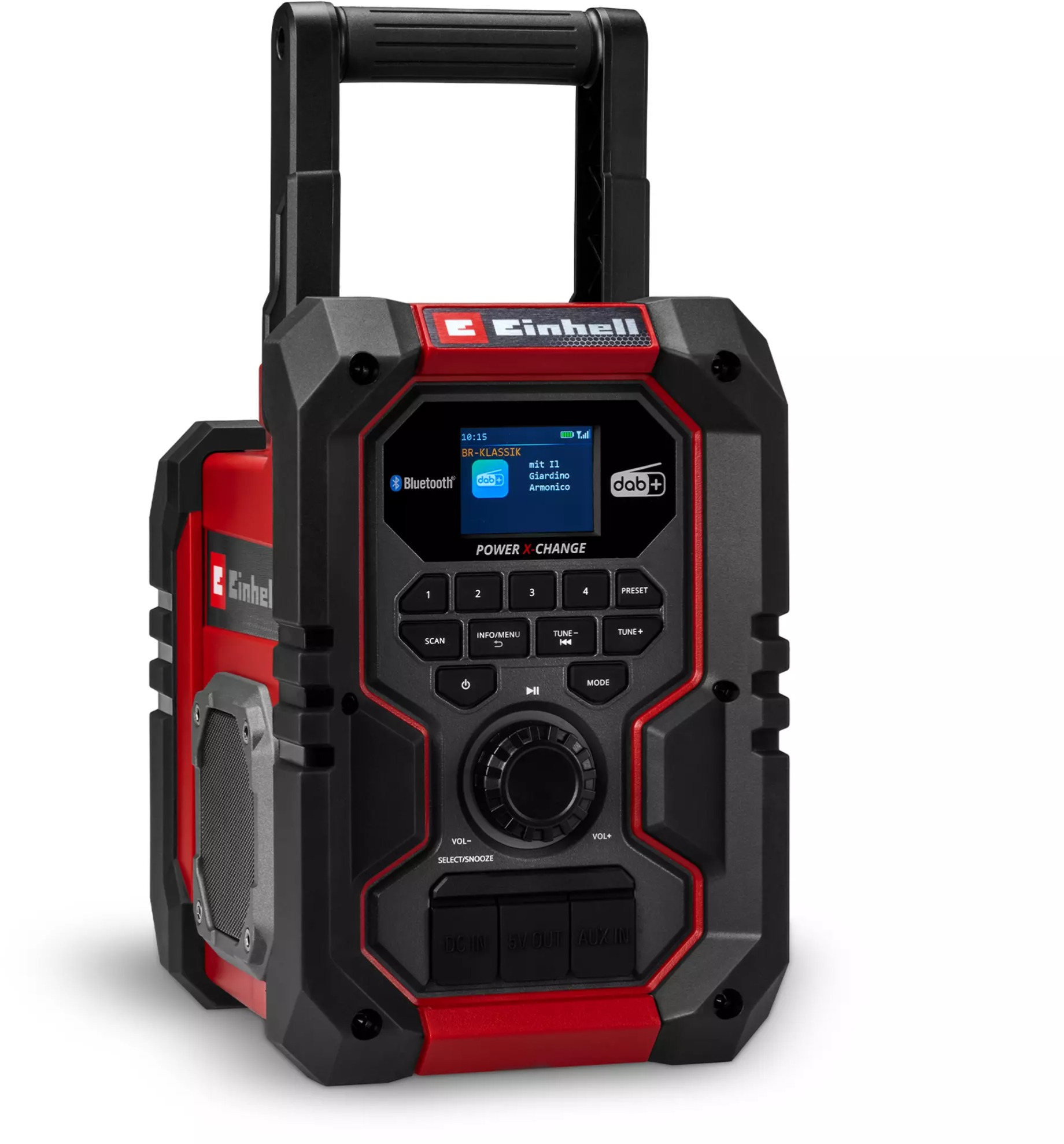 EINHELL Rádio AKU TE-CR 18 Li DAB+/FM/BT - Solo, IP 65, 3407995 (bez AKU)