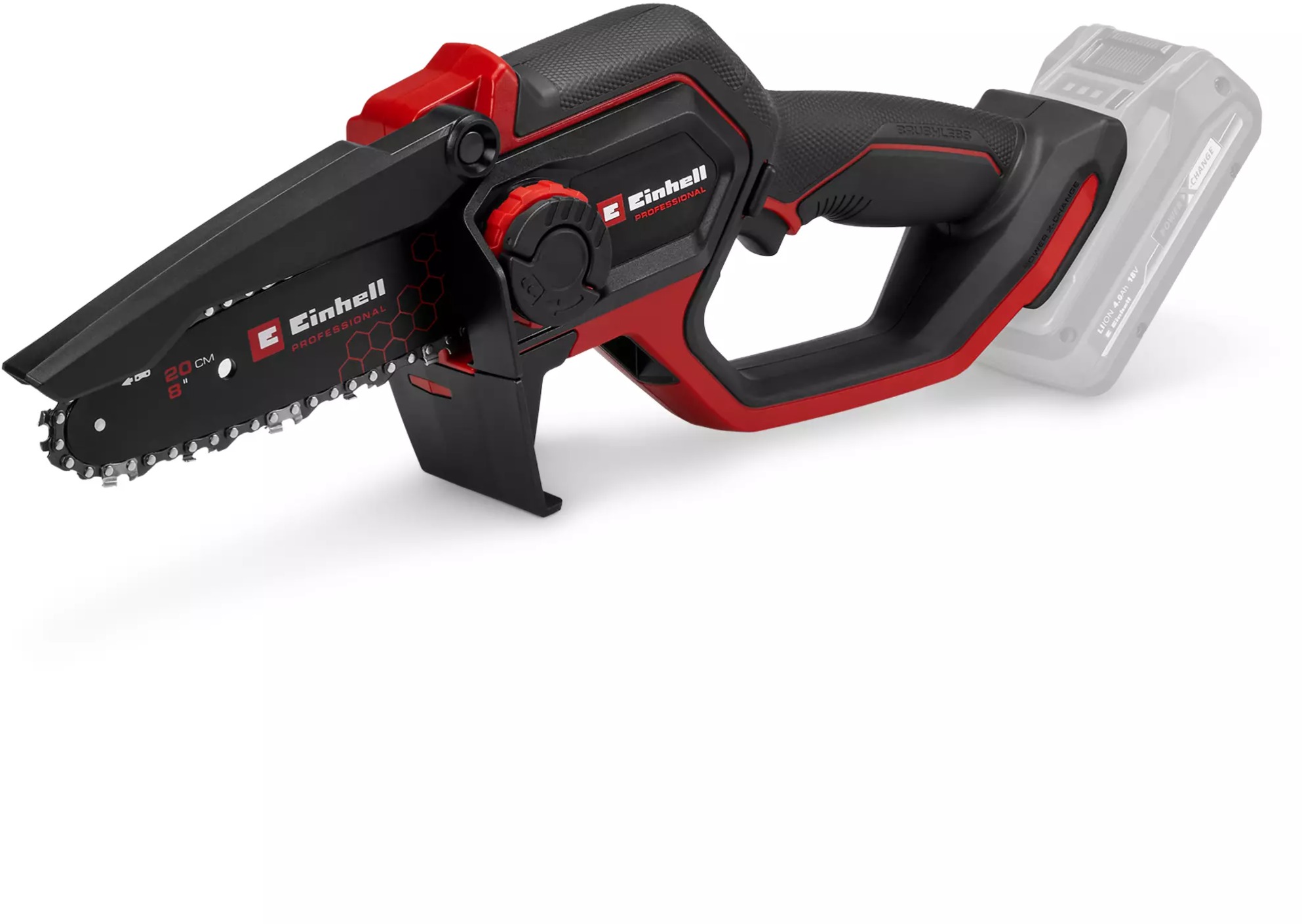 EINHELL Professional aku prořezávací řetězová pilka GP-PS 18/20 Li Brushless Solo, 4600080 (bez AKU)