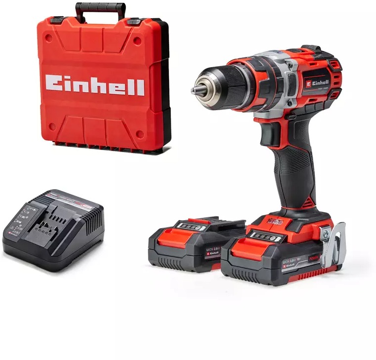 EINHELL Professional Vrtačka AKU s příklepem TP-CD 18/50 Li-i BL, 4513940 (2x2 Ah)