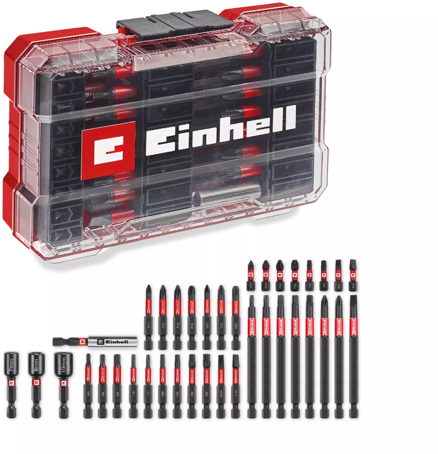 EINHELL M-Case 38ks bitů pro rázové utahováky/vrtačky, 49109250