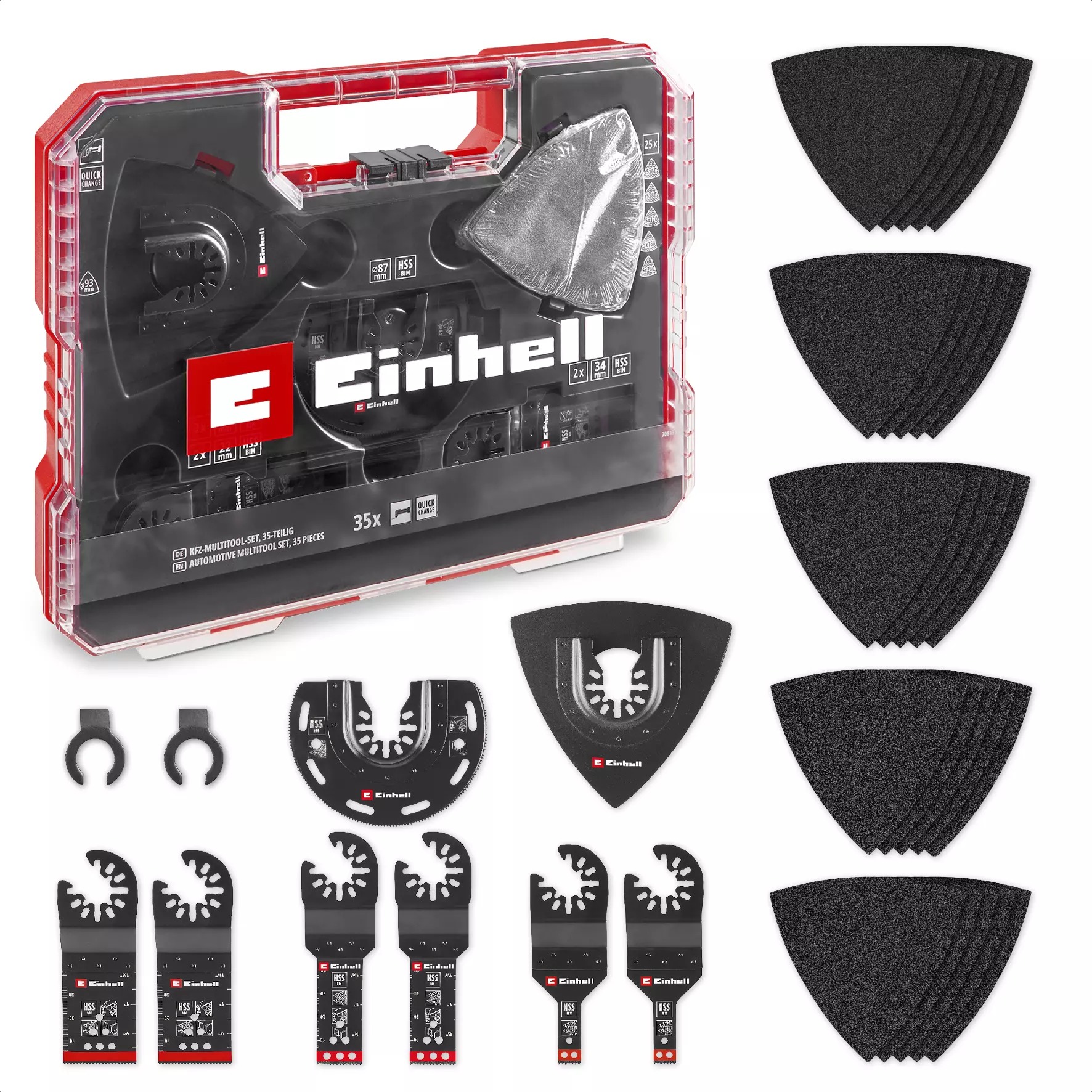 EINHELL XLPlus-Case 35ks sada příslušenství pro multifunkční nářadí - na kov, 49708135