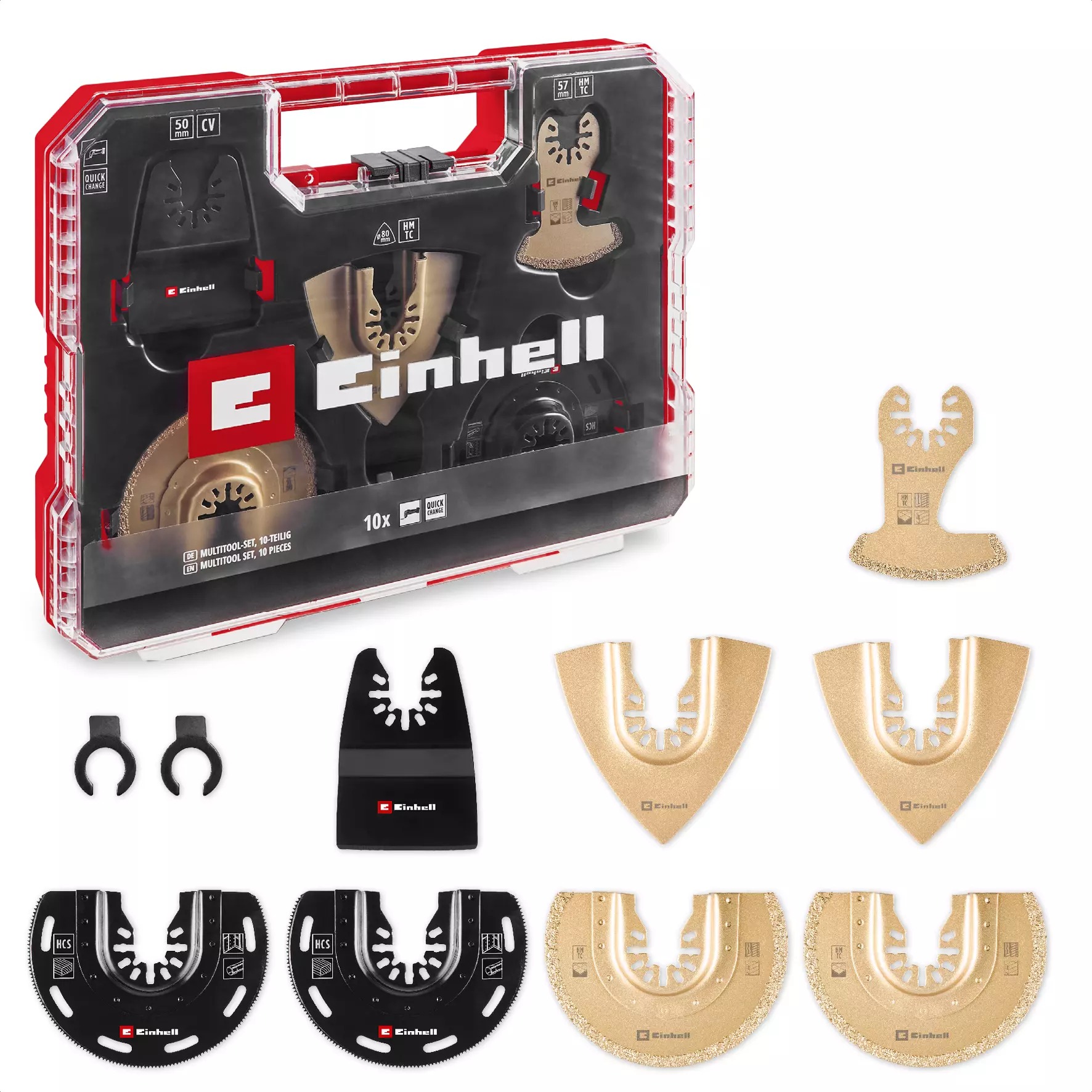 EINHELL XLPlus-Case 10ks sada příslušenství pro multifunkční nářadí, 49708110
