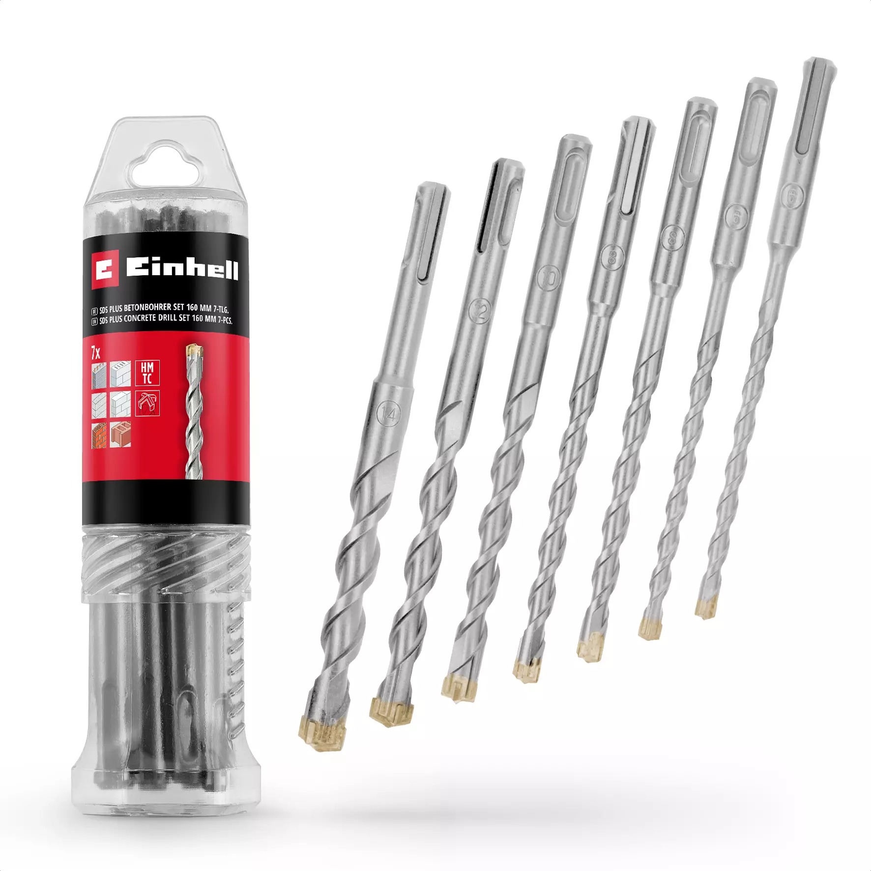 EINHELL 7ks SDS Plus Set 6-14/160mm, 49265510