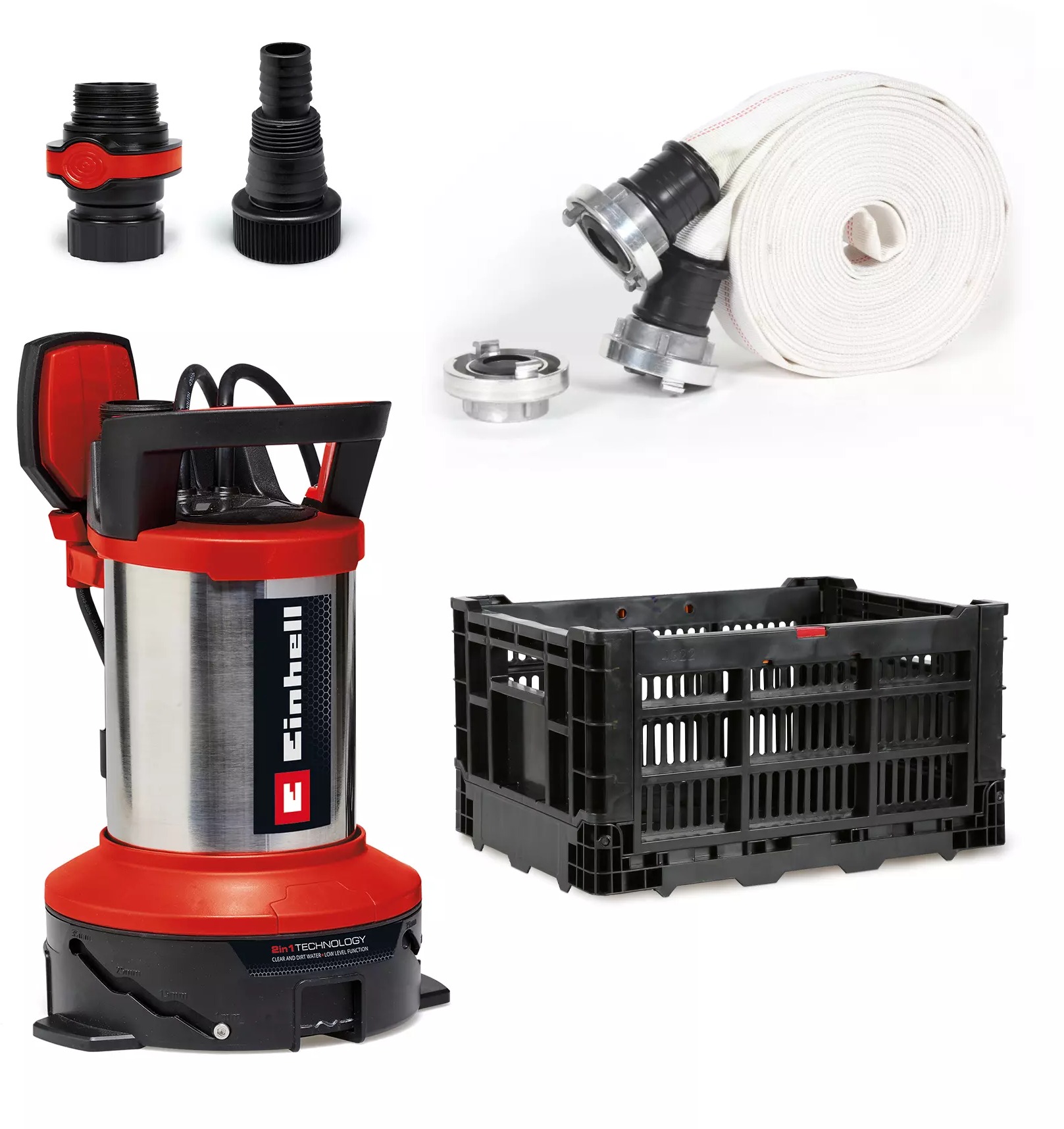 EINHELL Povodňový set - čerpadlo na čistou i kalnou vodu GE-DP 7535 N LL ECO, 4181515