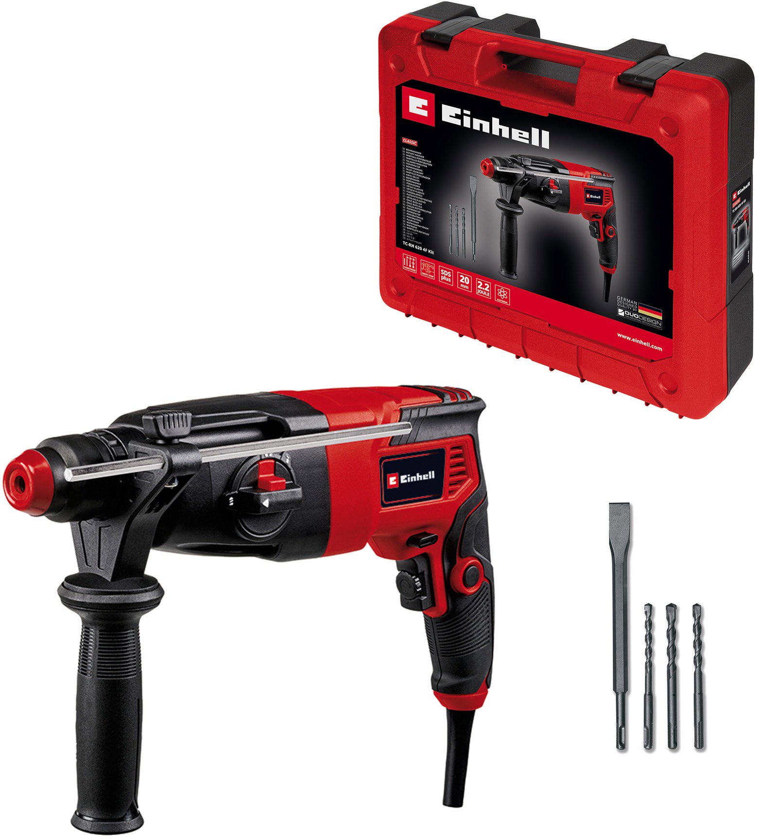 EINHELL Vrtací kladivo elektrické TC-RH 620 4F KIT, 4257992