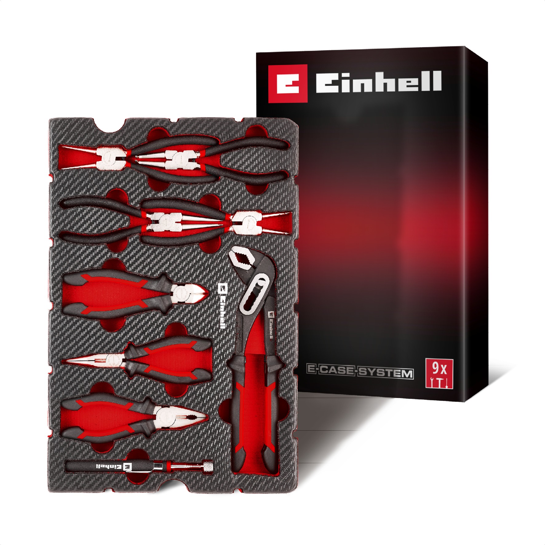EINHELL E-Case Vložka do kufrů - Sada kleští 9 ks, 49370522