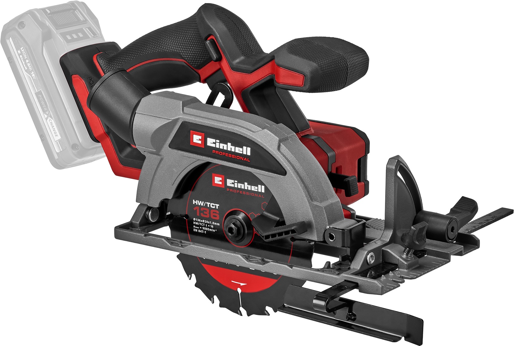 EINHELL Professional Compact Ruční okružní pila AKU TP-CS 18/136-C Li BL - Solo, 4331240 (bez AKU)