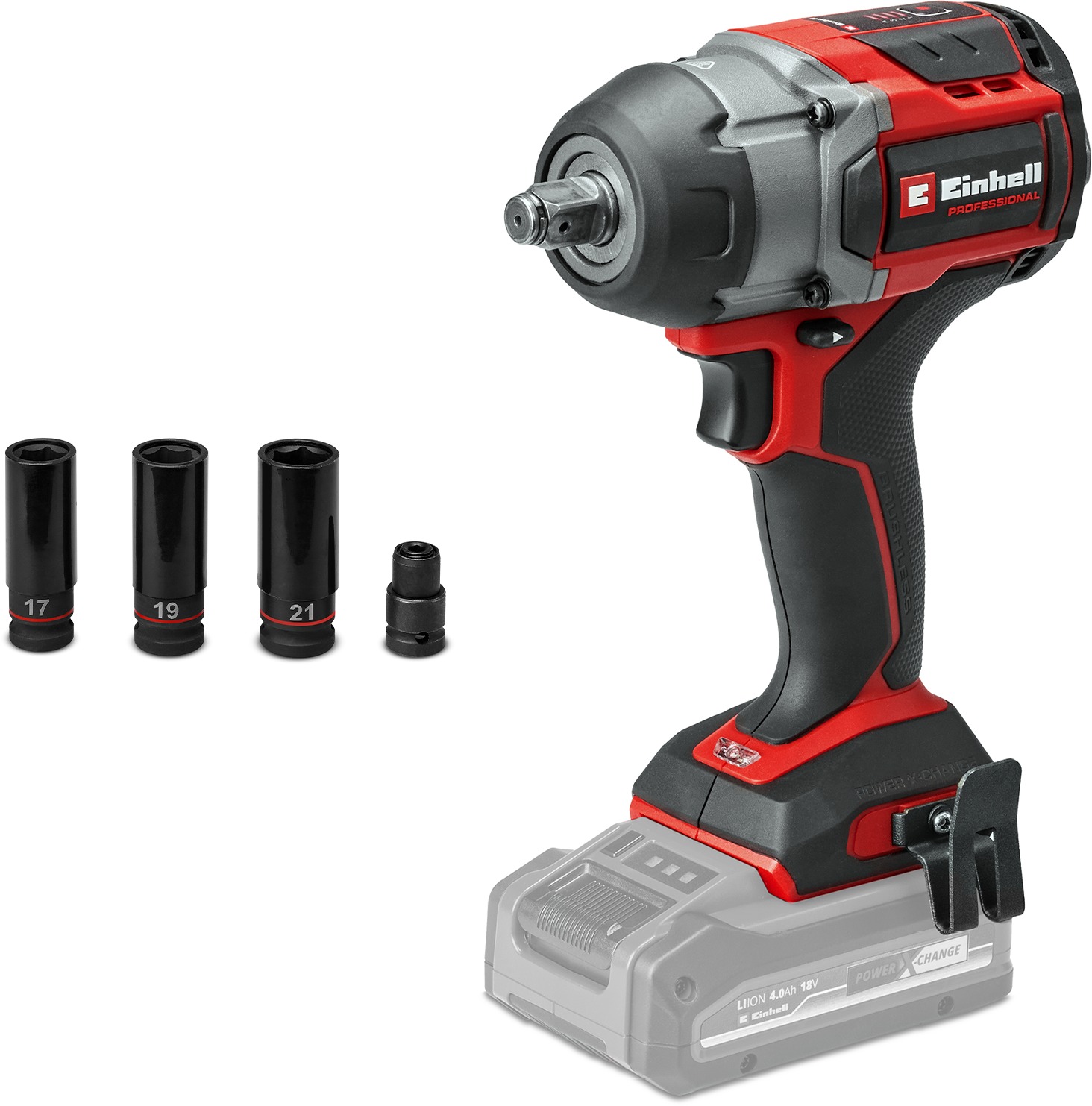 EINHELL Professional Compact Rázový utahovák AKU TP-CW 18/750-C Li BL - Solo, 4510065 (bez AKU)