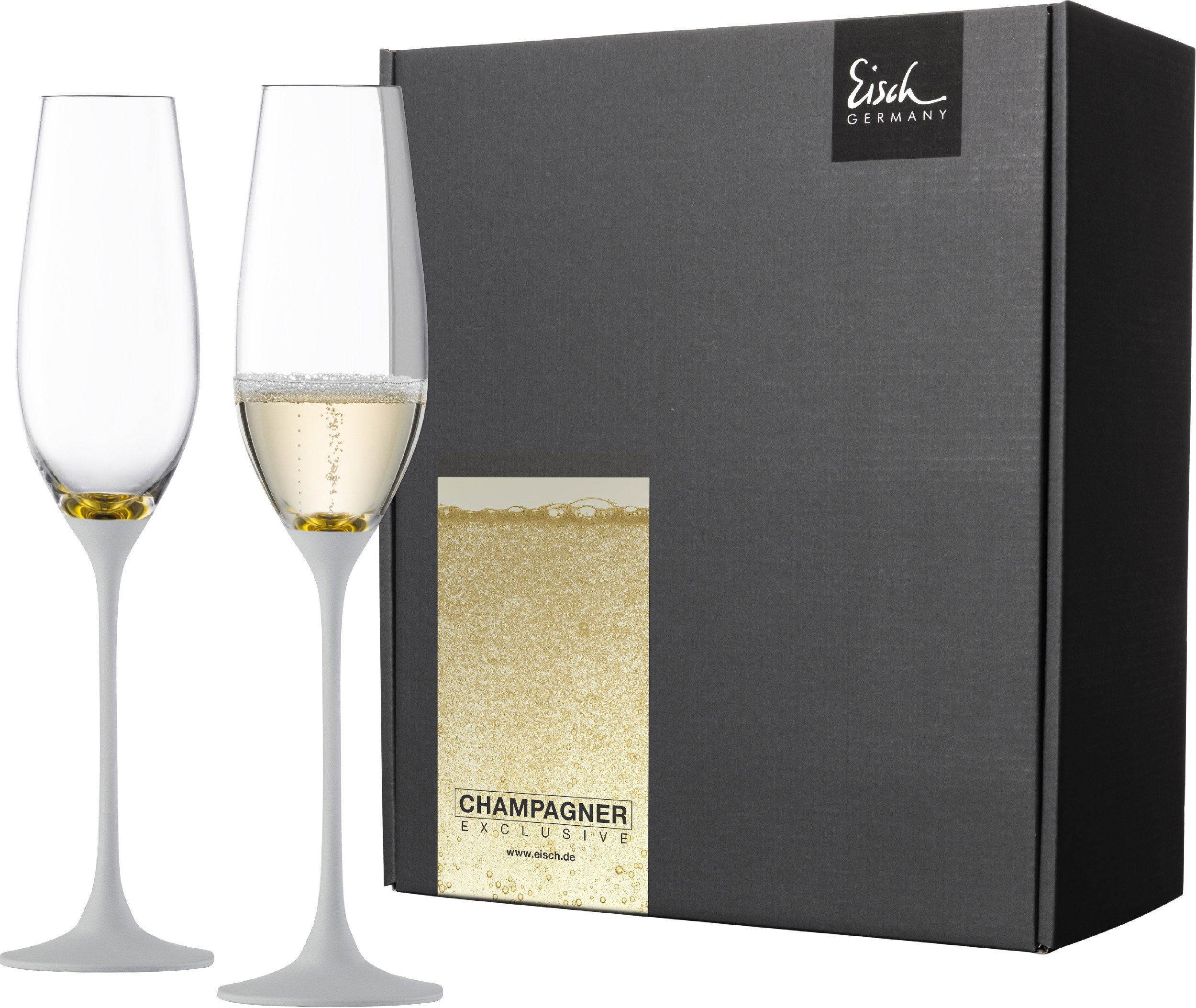 Eisch Champagne Exclusiv na šampaňské 210 ml, zlato-bílá, 2 ks