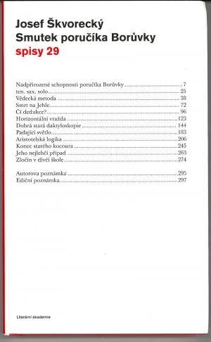 Smutek poručíka Borůvky