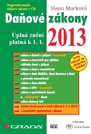 Daňové zákony 2013