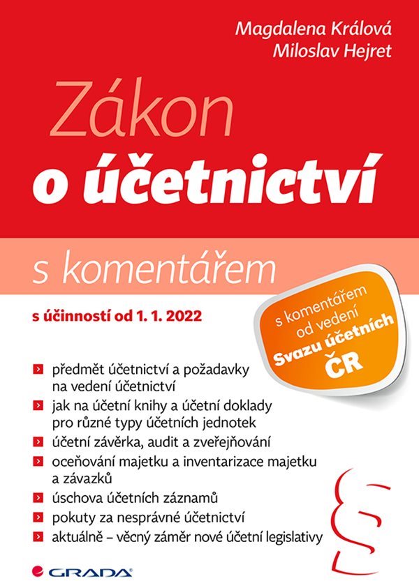 Zákon o účetnictví 2022 - s komentářem