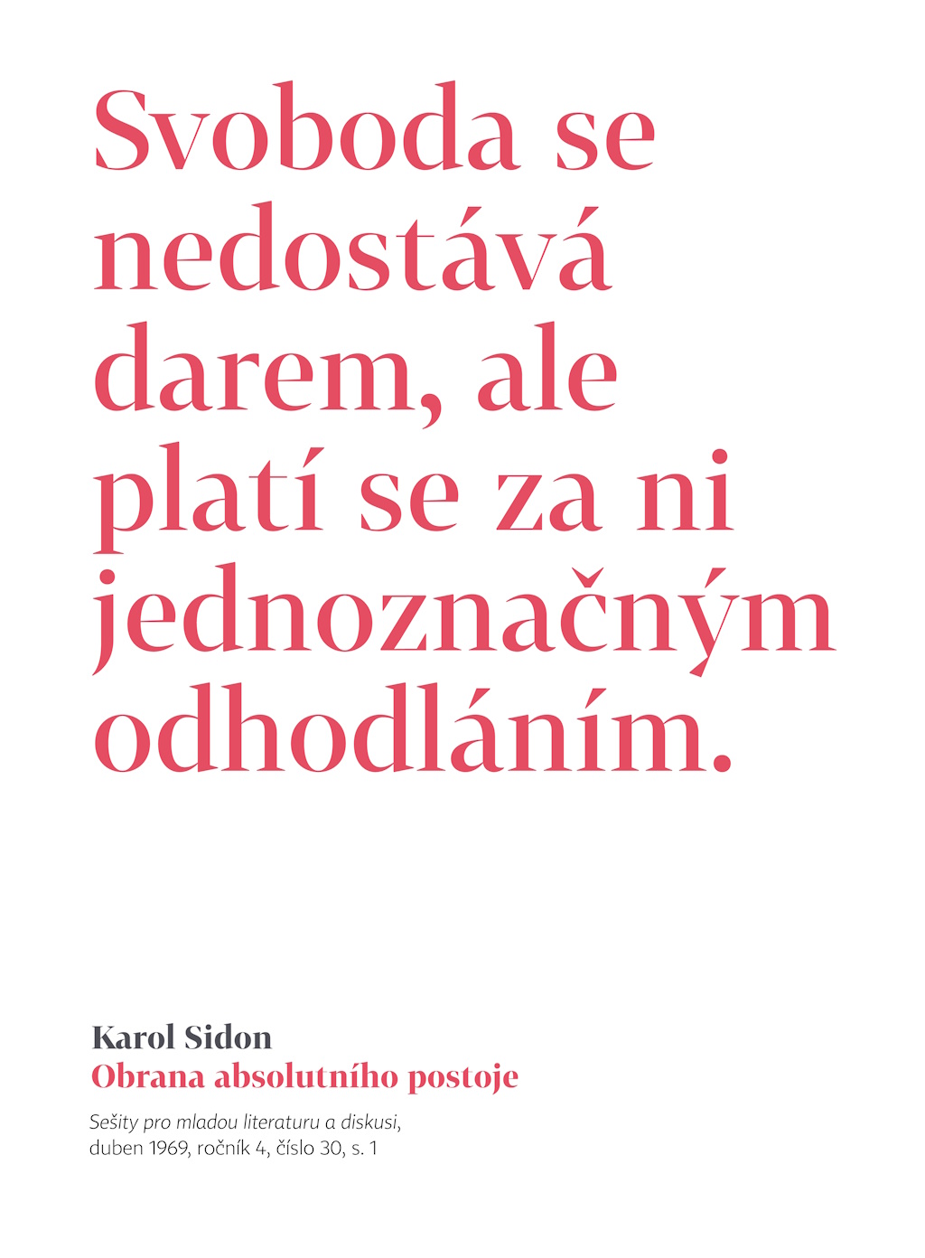 Obrana absolutního postoje