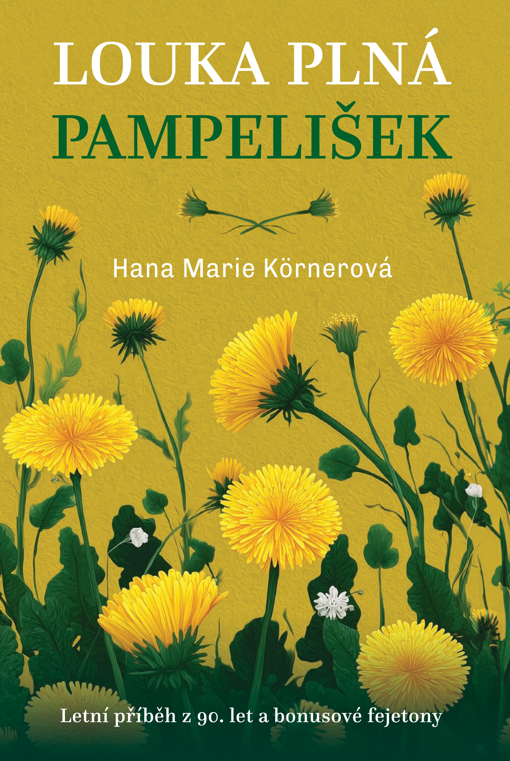 Louka plná pampelišek
