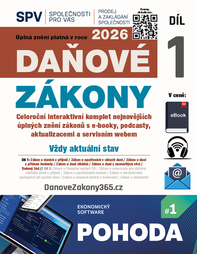 Daňové zákony 2026 XXL ProFi