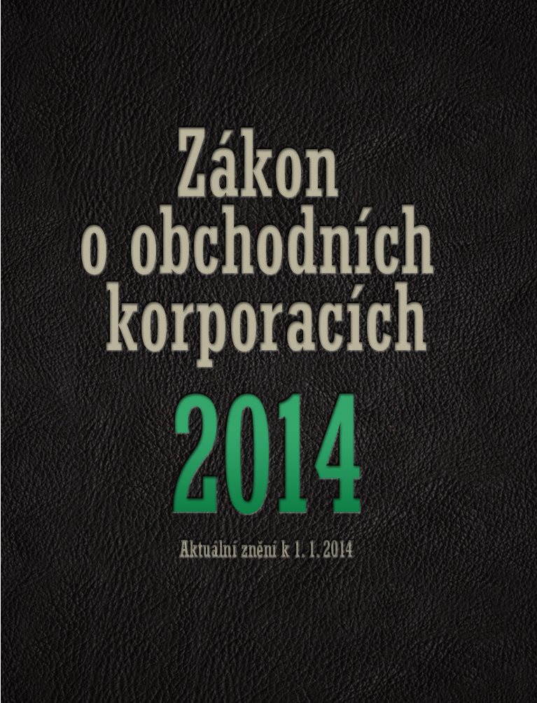 Zákon o obchodních korporacích 2014