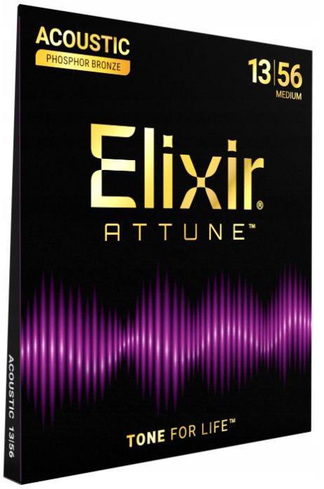 Elixir 21102 ATTUNE Phosphor Bronze 13-56 Medium