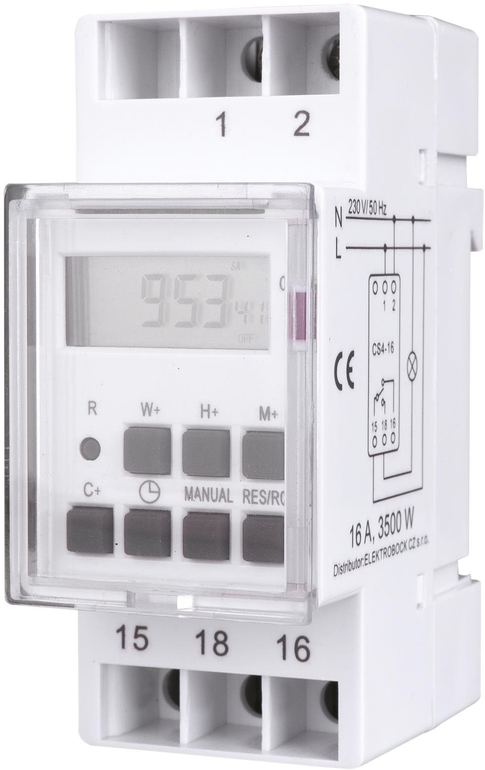 ELEKTROBOCK Časový spínač CS4-16