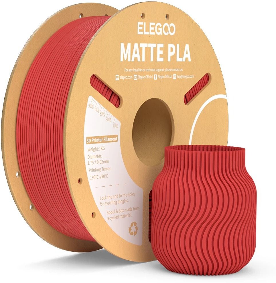 Elegoo PLA MATTE 1kg Ruby Red