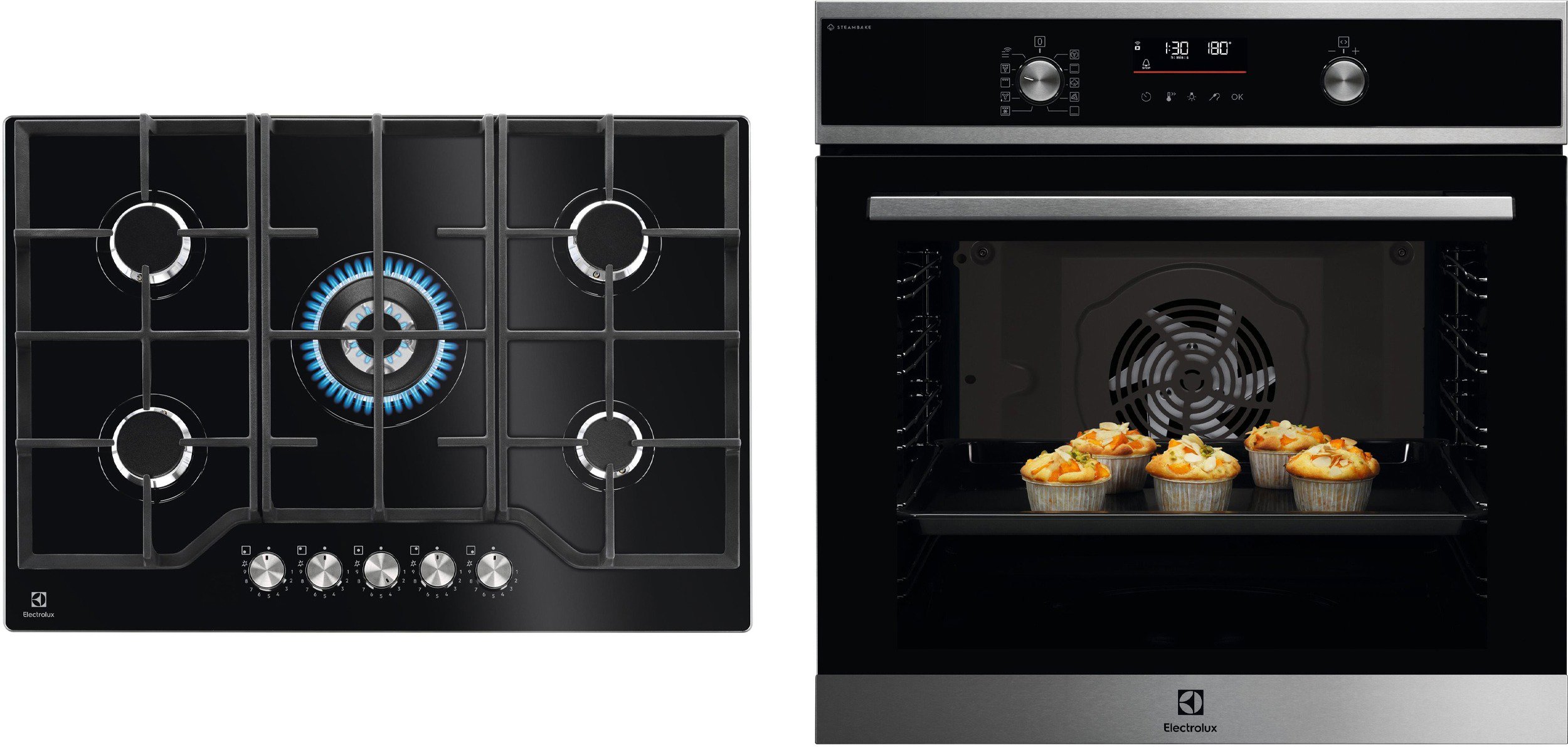 ELECTROLUX 600 SteamBake EOD6F77WX + 600 PRO StepPower KGG75362K
