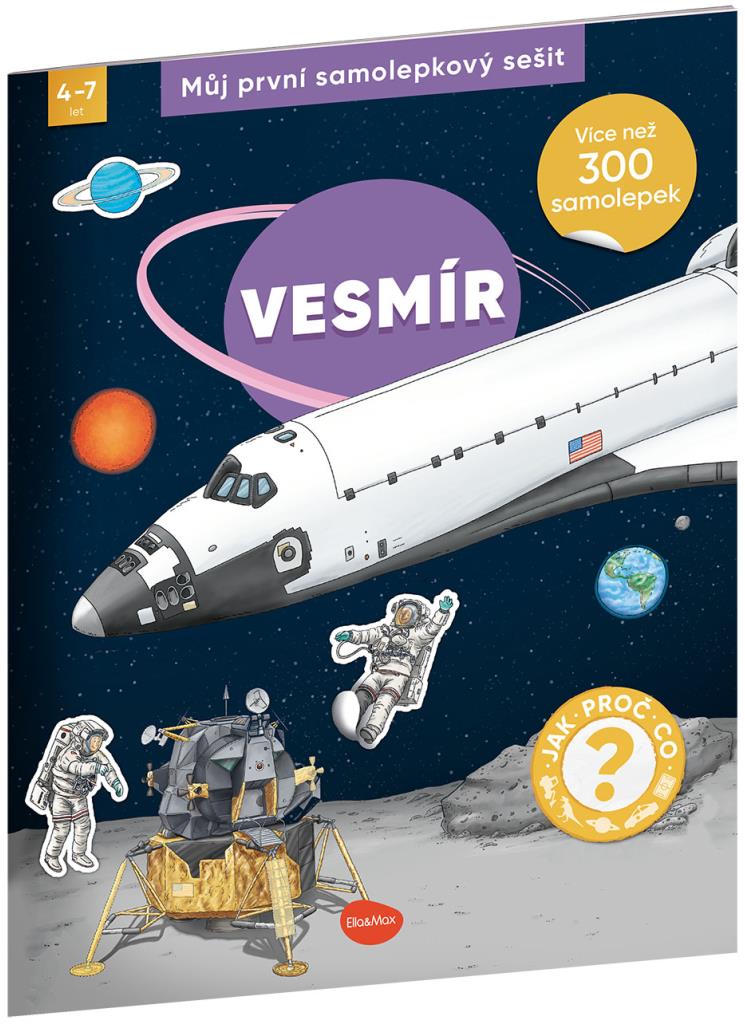 Ella&Max Můj první samolepkový sešit, Vesmír