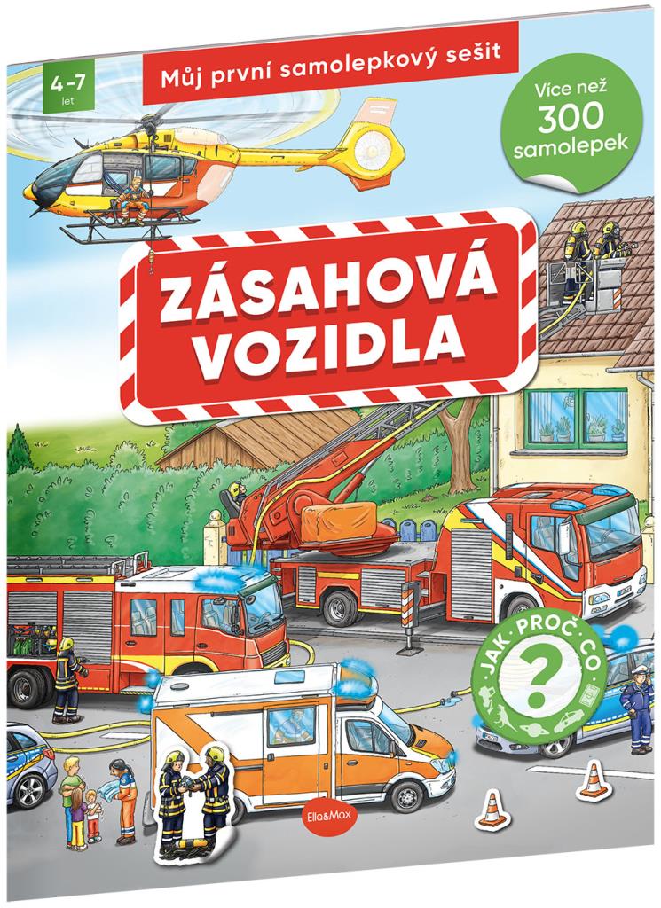 Ella&Max Můj první samolepkový sešit, Zásahová vozidla