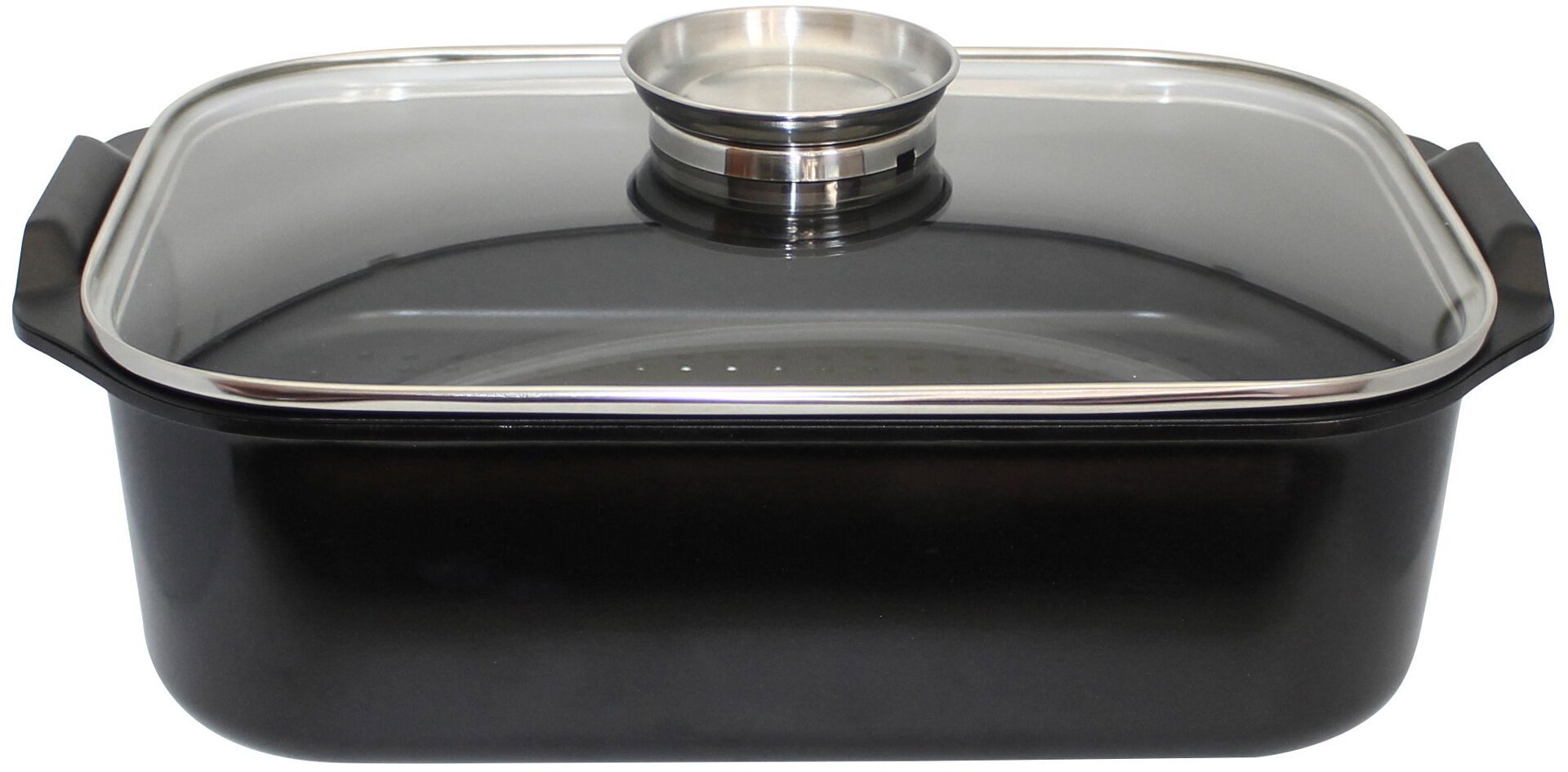 ELO Duo Vital Pekáč se skleněnou poklicí a aroma úchytem 40 × 26 cm