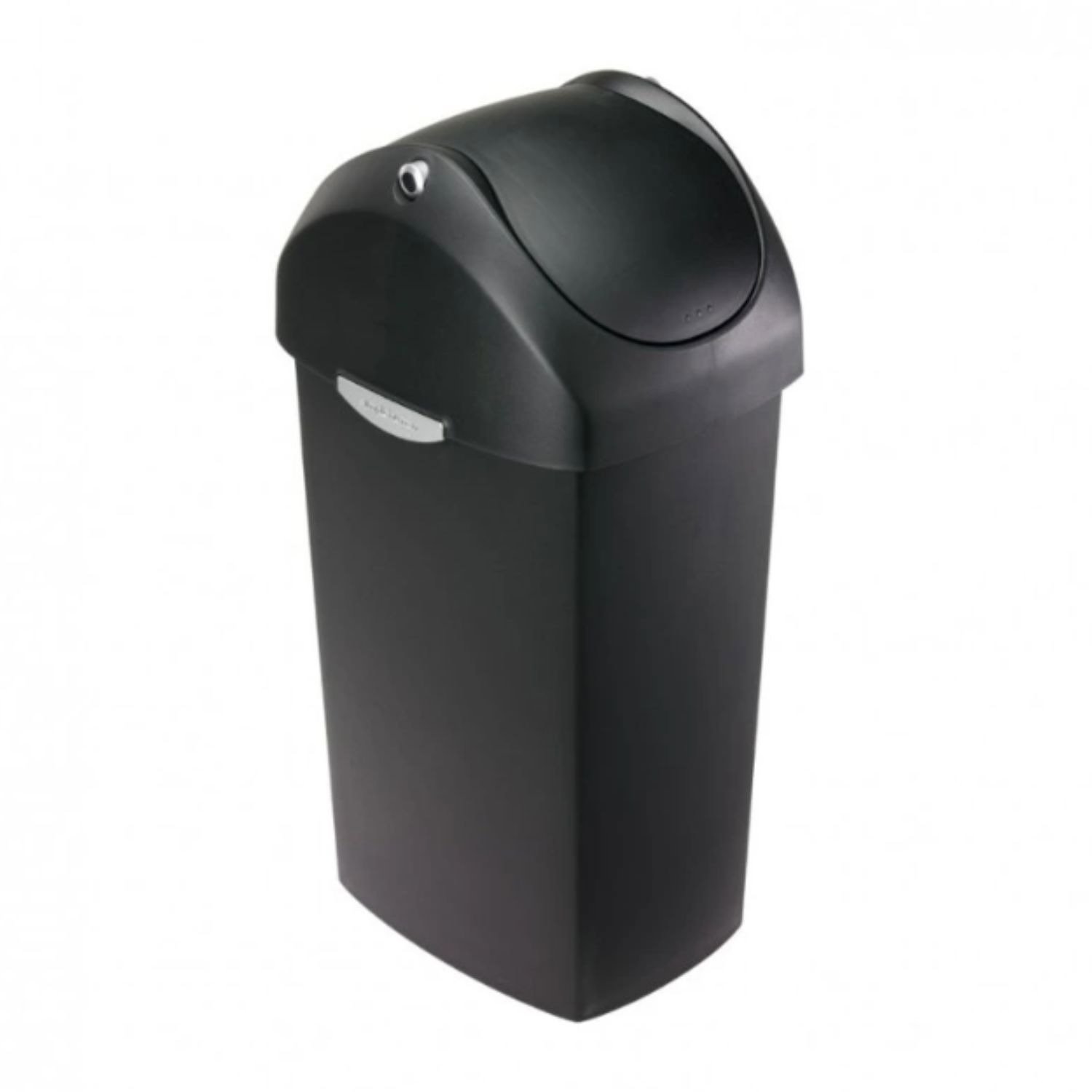 Odpadkový koš Simplehuman – 40 l, houpací víko, černý plast