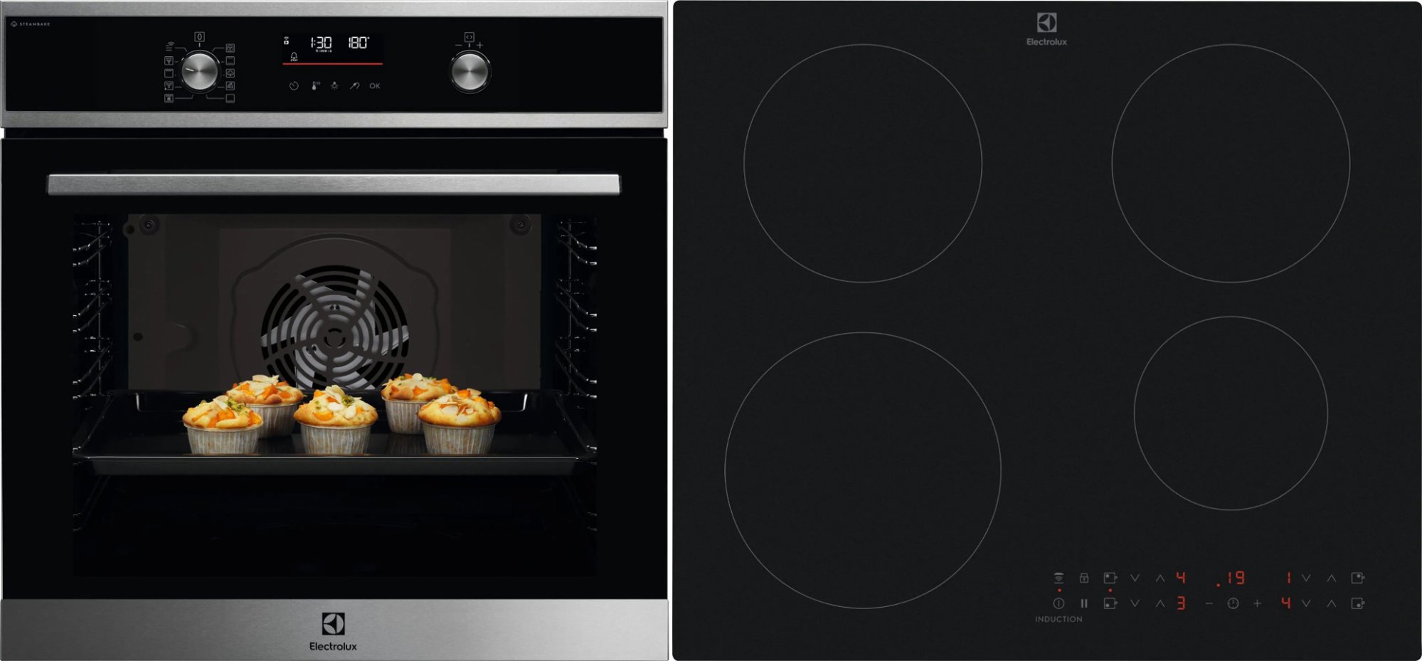 ELECTROLUX 600 SteamBake EOD6F77WX + ELECTROLUX 500 SaphirMatt SE EIT60433CT