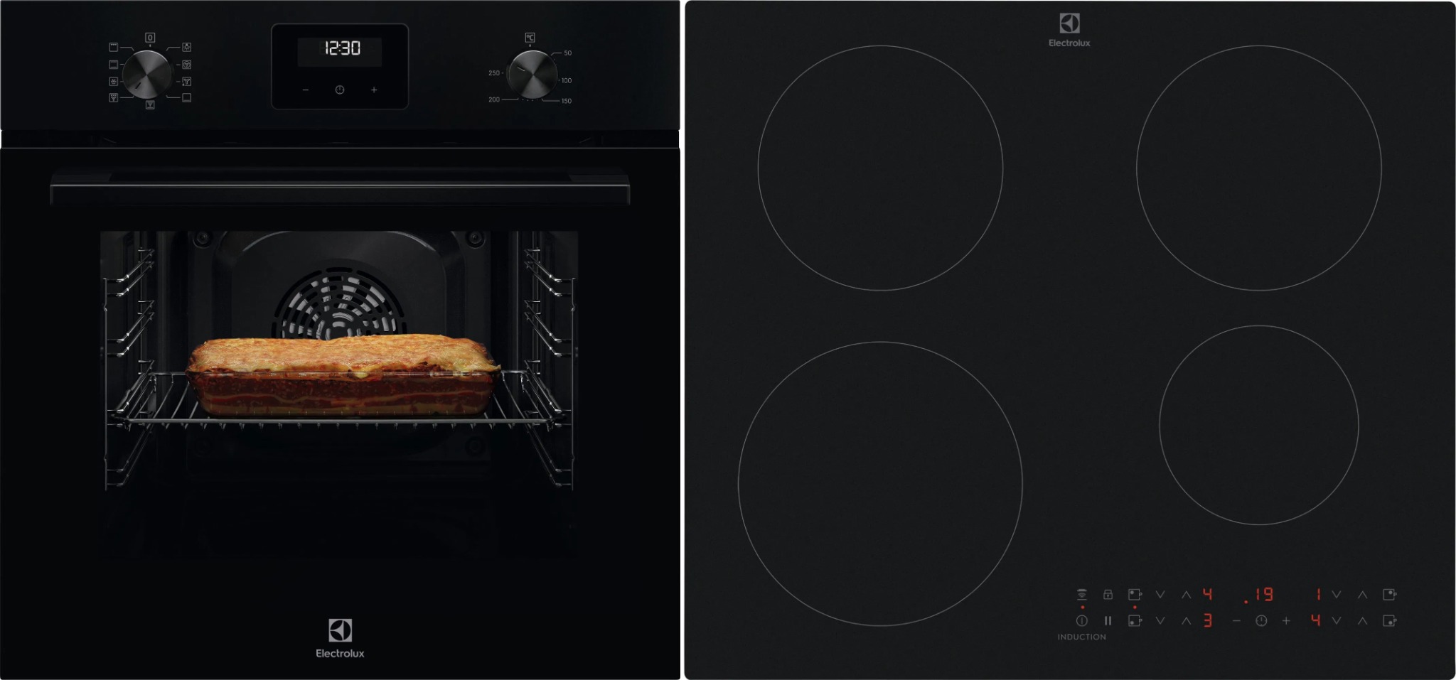 ELECTROLUX 300 SurroundCook LOF3H10BK + ELECTROLUX 500 SaphirMatt SE EIT60433CT