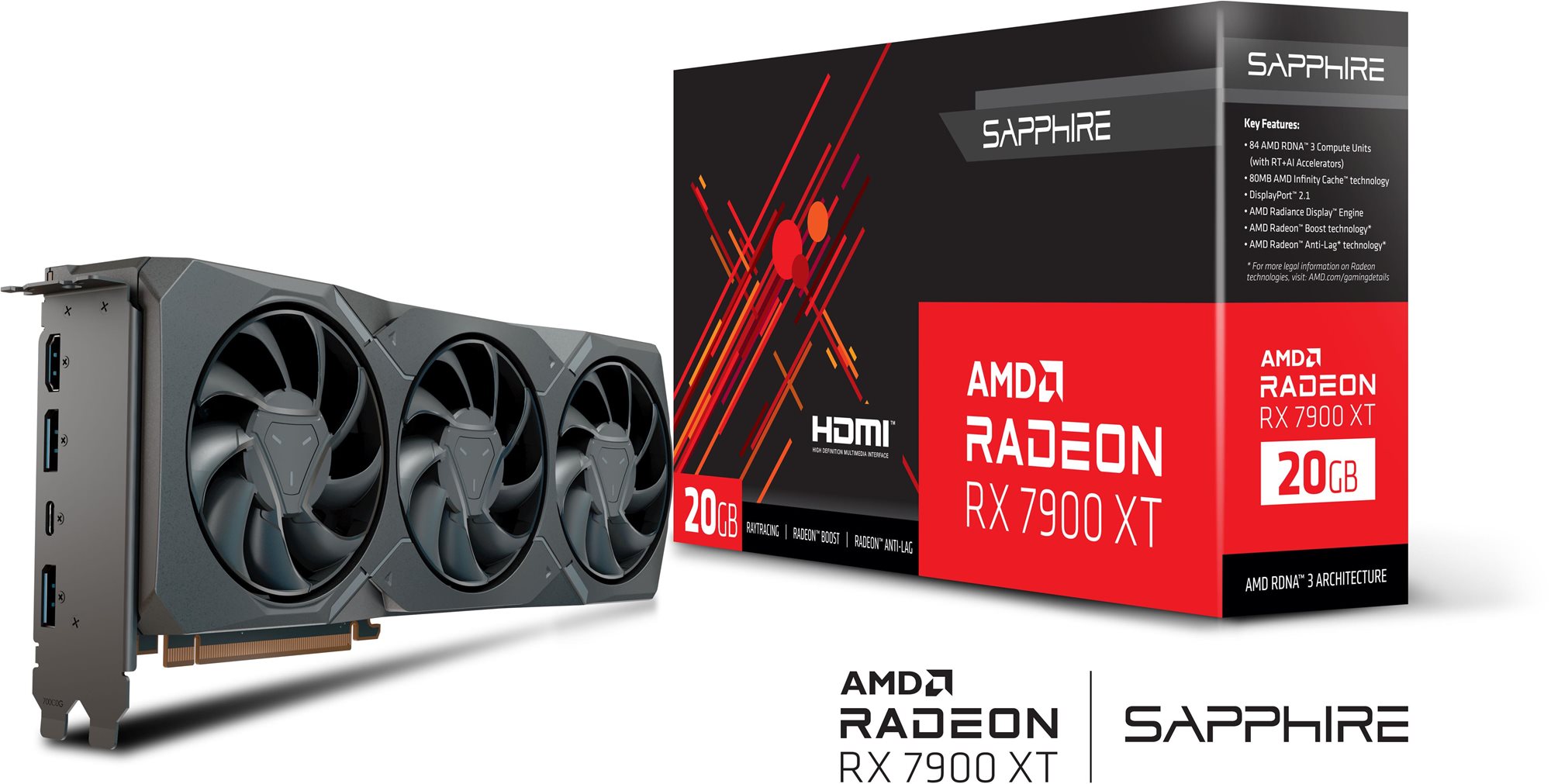 Repasované - SAPPHIRE AMD Radeon RX 7900 XT GAMING 20G
