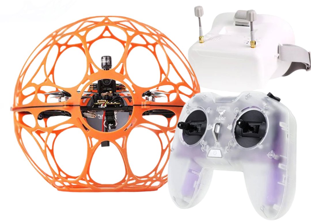 HGLRC FPV Drone Soccer Ares DS230 RTF Kit FPV Analog Orange