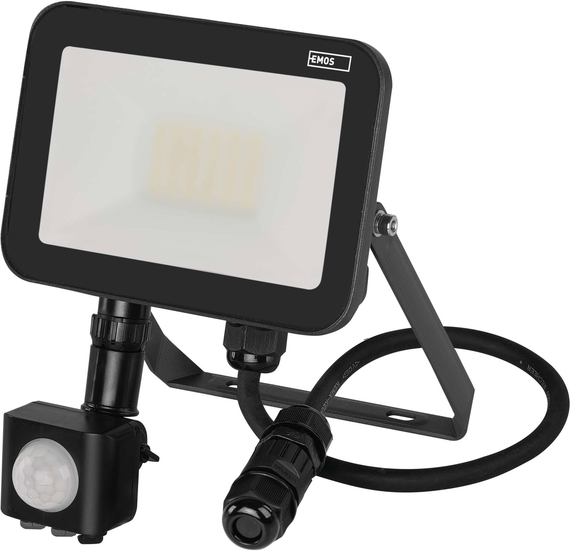 EMOS LED reflektor PROFI s pohybovým čidlem, 20W neutrální bílá