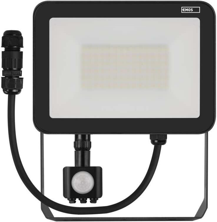EMOS LED reflektor PROFI s pohybovým čidlem, 50W neutrální bílá