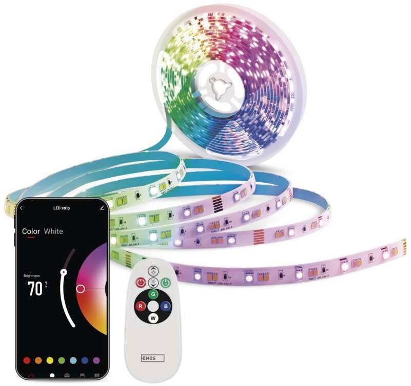EMOS GoSmart Wi-Fi 5 m, 21 W, 1400 lm, RGB/CCT