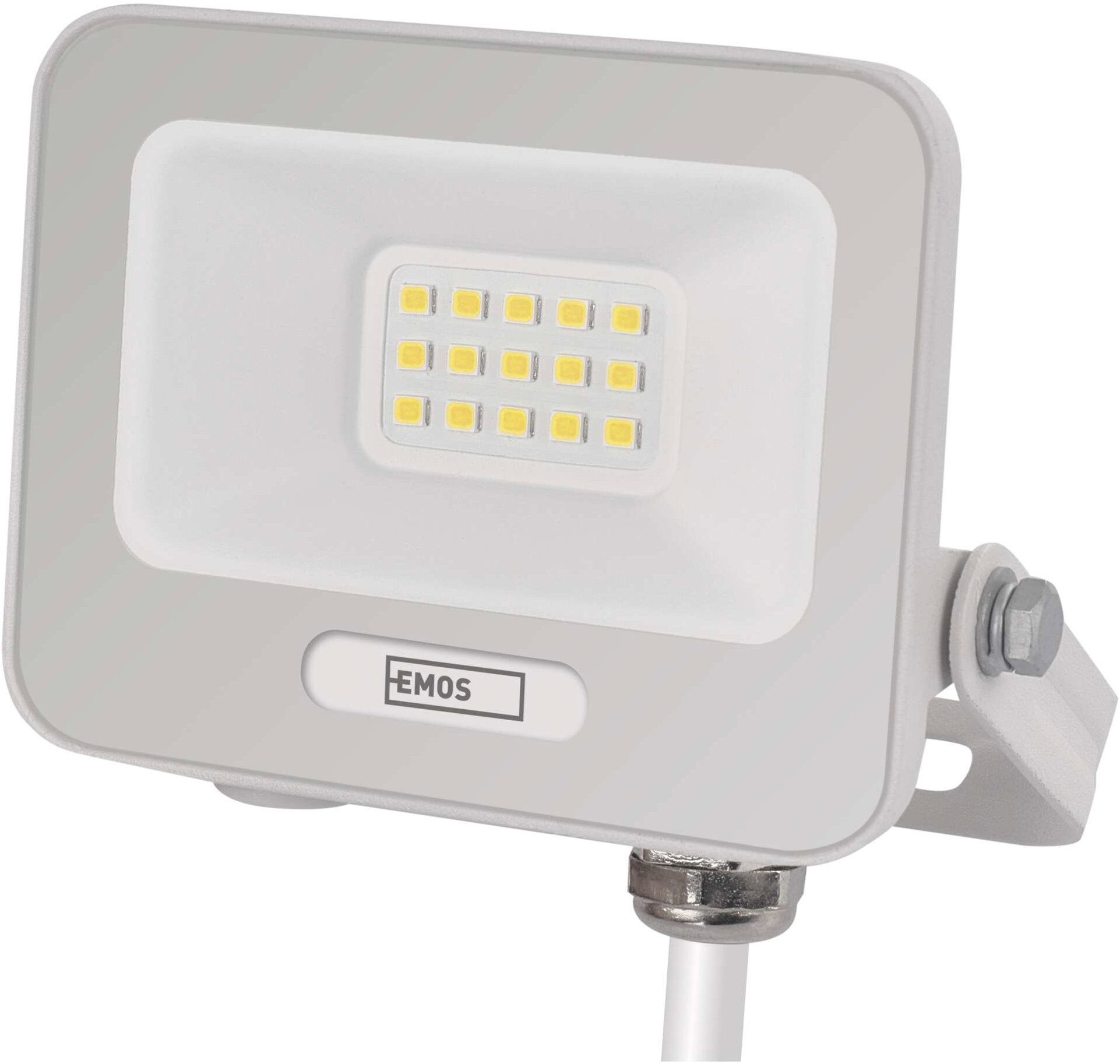 EMOS GLARO 10 W, bílý, IP65, 1000 lm, neutrální bílá