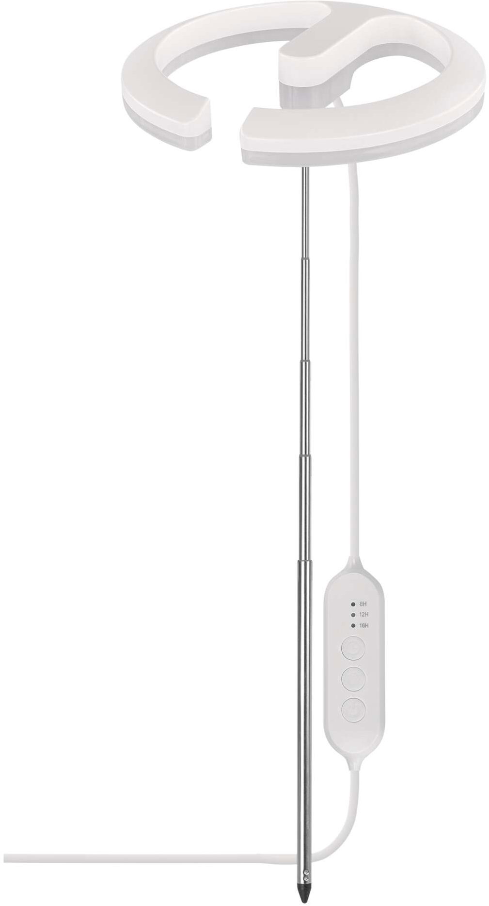 EMOS LED GROW lampa pro pěstování rostlin 8 W, časovač, stmívatelná, bílá