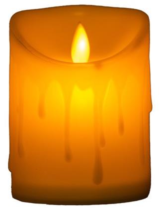 Emocio LED čajová svíčka tančící plamen, 75 × 100 mm